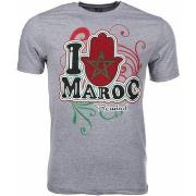 T-shirt Korte Mouw Local Fanatic I Love Maroc