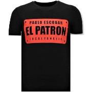 T-shirt Korte Mouw Local Fanatic Pablo Escobar El Patron