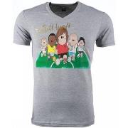 T-shirt Korte Mouw Local Fanatic Football Legends Print