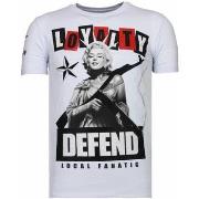 T-shirt Korte Mouw Local Fanatic Loyalty Marilyn Rhinestone