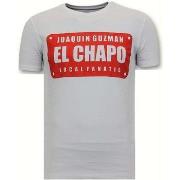 T-shirt Korte Mouw Local Fanatic Luxe Joaquin Guzman El Chapo