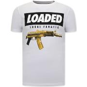 T-shirt Korte Mouw Local Fanatic Stoere S Loaded Gun