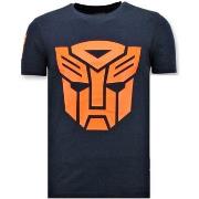 T-shirt Korte Mouw Local Fanatic Stoere Transformers Print