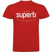 T-shirt Korte Mouw Superb 1982 3000-RED