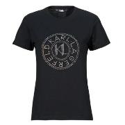 T-shirt Korte Mouw Karl Lagerfeld rhinestone logo t-shirt