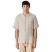 Overhemd Lange Mouw Portuguese Flannel Linen Camp Collar Shirt - Raw