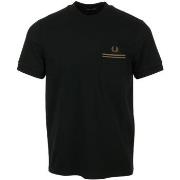 T-shirt Korte Mouw Fred Perry Loopback Jersey Pocket T-Shirt