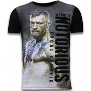 T-shirt Korte Mouw Local Fanatic Conor Notorious Fighter Digital