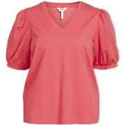 Blouse Object Noos Top Caroline S/S - Paradise Pink