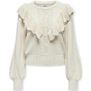 Trui Only Cherry LS Ruffle Knit - Birch