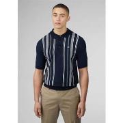 T-shirt Ben Sherman Crickle cotton stripe polo