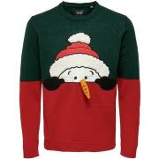 Trui Only &amp; Sons ONSXMAS REG BLOCK CREW KNIT - 22023346