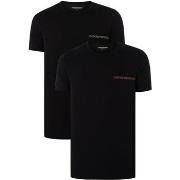 Pyjama's / nachthemden Emporio Armani Set Van 2 Lounge T-Shirts Met Ro...