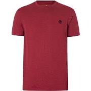 T-shirt Korte Mouw Timberland Slim Fit T-shirt met geborduurd logo