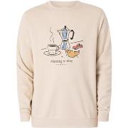 Sweater Solid Mulder Grafisch Sweatshirt