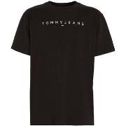 T-shirt Tommy Jeans Linear Logo T-Shirt Black