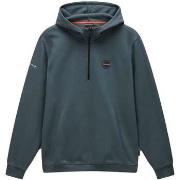 Sweater Napapijri Badge Quarter Zip Hoodie Green Urban