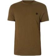 T-shirt Korte Mouw Timberland Slank T-shirt met logo