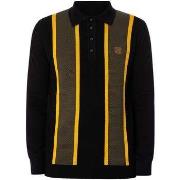 Polo Shirt Lange Mouw Trojan Poloshirt met lange mouwen en textuur en ...