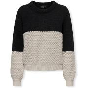 Trui Only Rose Life Knit - Black/Pumice