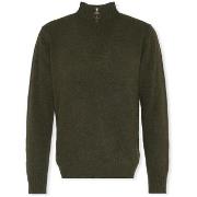 Trui Barbour Lambswool Half Zip Knit - Seaweed