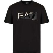 T-shirt Ea7 Emporio Armani Mixed Logo Series T-Shirt Black