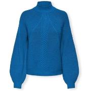 Trui Only Katia Life High Neck Knit - Directoire Blue