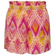 Korte Broek Only Shorts Alma Life Poly - Raspberry Rose