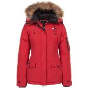 Parka Jas Peak Mountain Parka de ski avec vraie fourrure femme AKADOZ