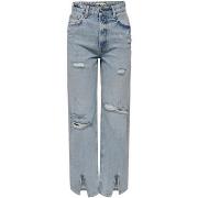 Straight Jeans Only ONLASTRID HW WIDE SLIT LB DNM DOT - 15283272