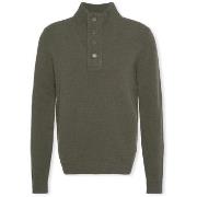 Trui Barbour Patch Half Zip Knit - Seaweed