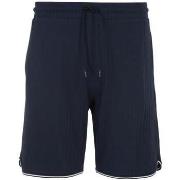 Korte Broek Emporio Armani Lounge Waffle Bermuda Shorts Armani Blue