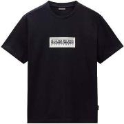 T-shirt Napapijri S Box Logo T-Shirt Black