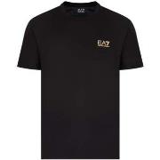 T-shirt Ea7 Emporio Armani Pima Cotton Identity T-Shirt Black/Gold