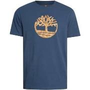 T-shirt Korte Mouw Timberland T-shirt met camouflageboomlogo