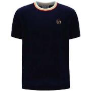 T-shirt Sergio Tacchini Slice Velour T-Shirt Maritime Blue/Gold