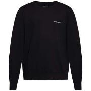 Sweater Emporio Armani Embroidered Logo Lounge Sweatshirt Black