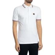 Polo Shirt Korte Mouw Trojan Driekleurig piqué poloshirt met punt