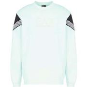 Sweater Ea7 Emporio Armani Visibility 7 Lines Sweatshirt Pale Blue Min...