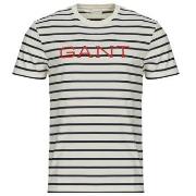 T-shirt Korte Mouw Gant GRAPHIC STRIPED SS T-SHIRT