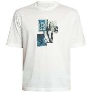 T-shirt Korte Mouw EAX T-shirt met stadsafbeelding