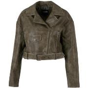 Leren Jas Urban Classics Veste en cuir vintage femme
