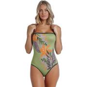 Badpak Admas Maillot de bain 1 pièce bandeau femme Jungle Mauve