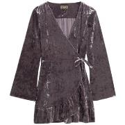 Jurk Superdry Robe portefeuille courte en velours femme