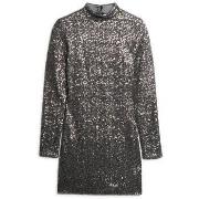 Jurk Superdry Robe courte col montant et à sequins femme