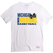 T-shirt Mitchell And Ness T-shirt Michigan Wolverines march