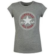 T-shirt Korte Mouw Converse T-shirt fille Chuck Patch