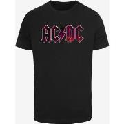T-shirt Korte Mouw Merchcode T-shirt ACDC - Distressed Logo