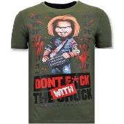 T-shirt Korte Mouw Local Fanatic Stoere Bloody Chucky Angry Print