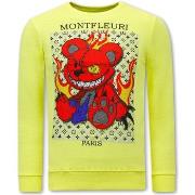 Sweater Tony Backer Print Monster Teddy Bear